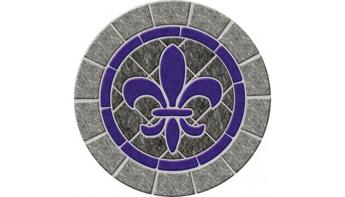 Fleur de Lis Stone 59"