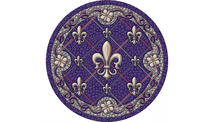 Fleur de Lis Mosaic 59"