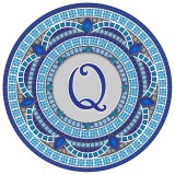 Monogram Mosaic: 59 in. Q  (style 3)