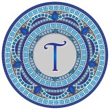 Monogram Mosaic: 59 in. T  (style 3)