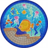 Tropical Fish Mosaic 29"