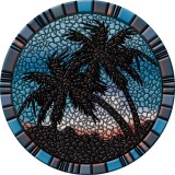 Blue Palm Trees - 29"