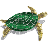 Turtle Mosaic - SM 30" x 40" 